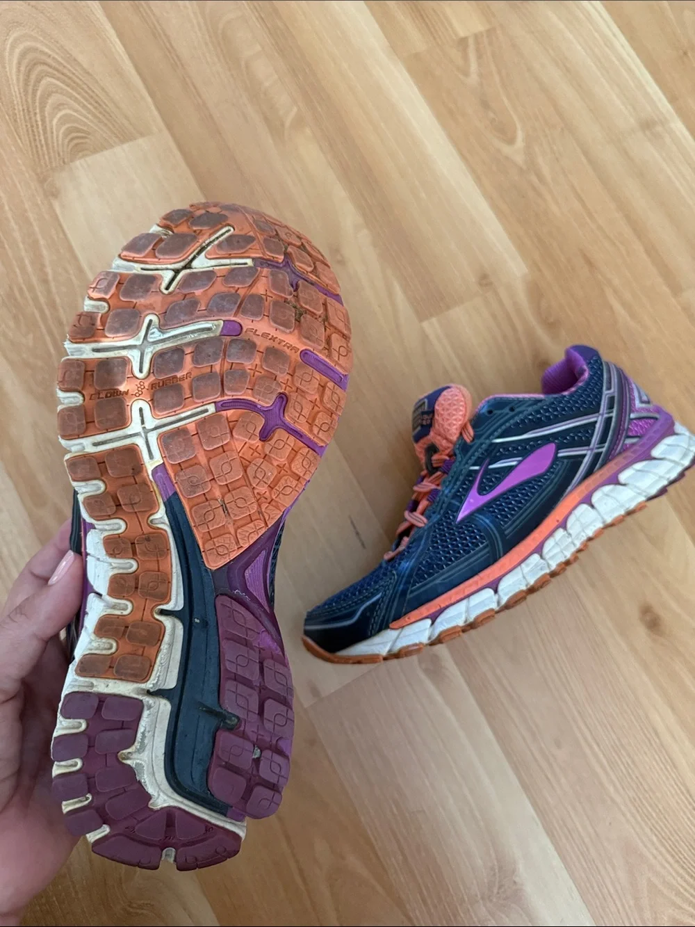 Brooks Women's Navy, Purple & Coral Running Sneakers